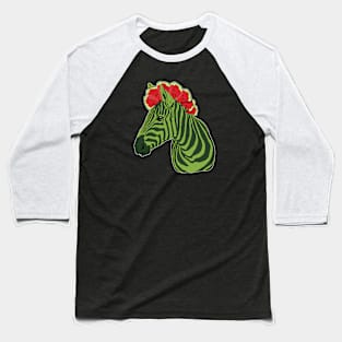 Watermelon Zebra Baseball T-Shirt